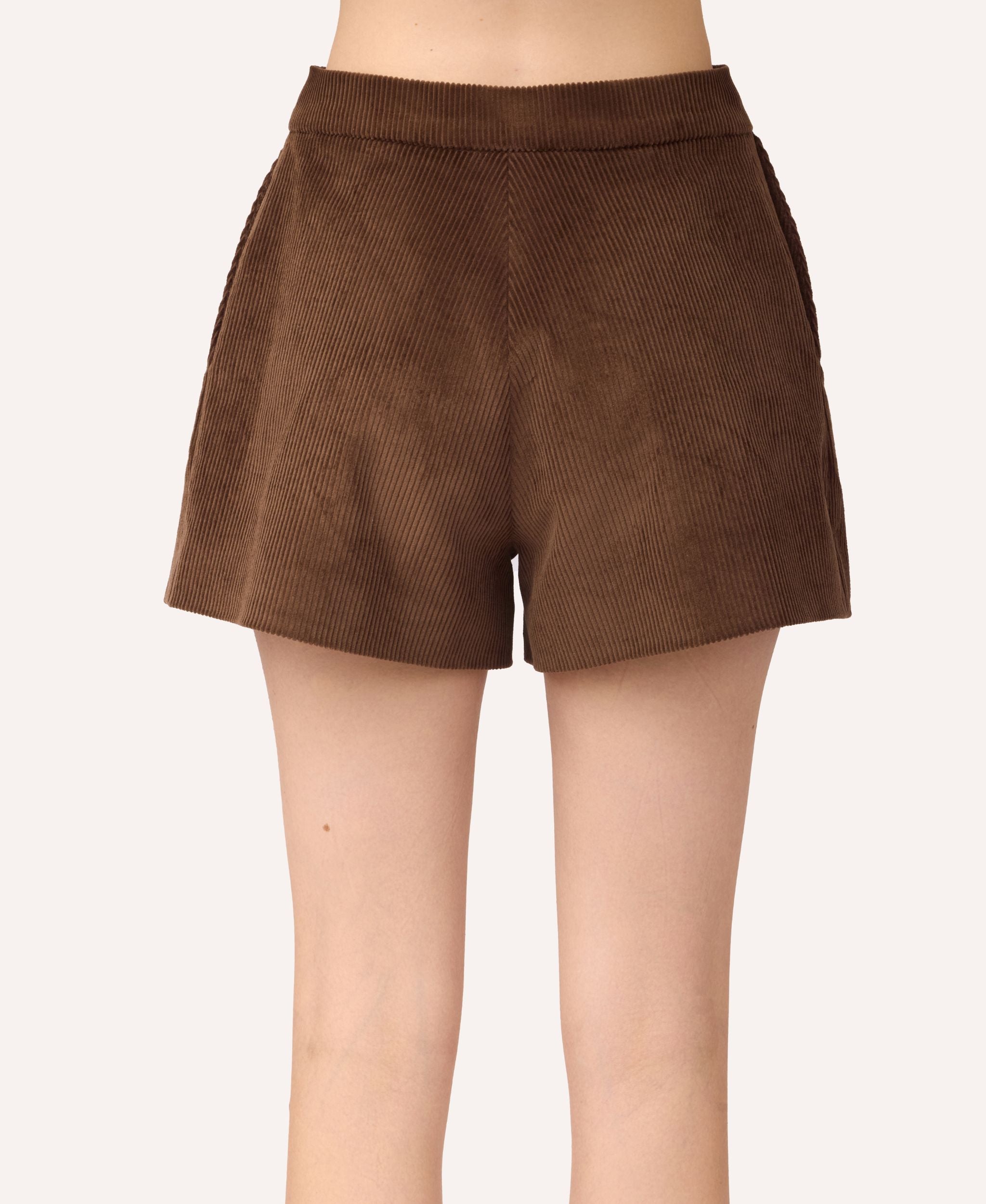 SOTROPA - Velvet Shorts Brown | DOORS NYC