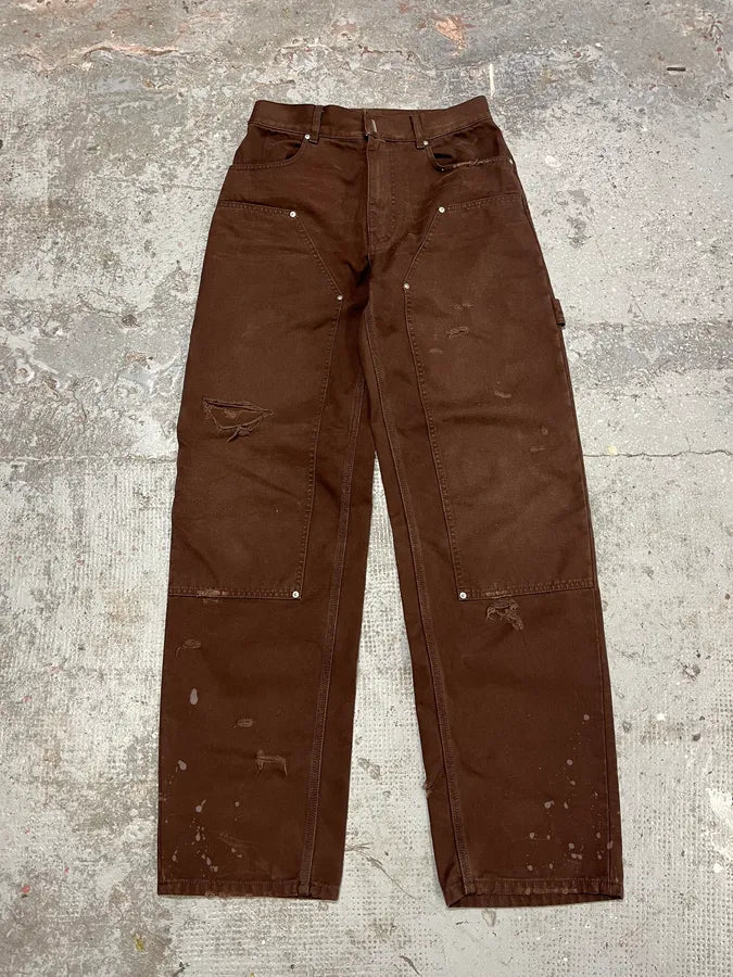 Givenchy Brown Distressed Double Knee Pants – Dolce Vita Hub