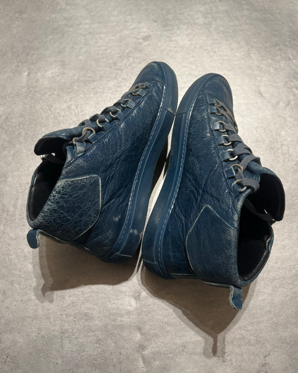 Balenciaga Arena High Blue Ocean Leather Shoes – Dolce Vita Hub