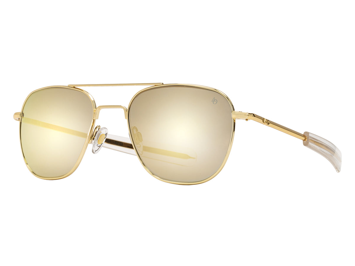Original Pilot Gold Gold Mirror Glass Lens – Double Monk