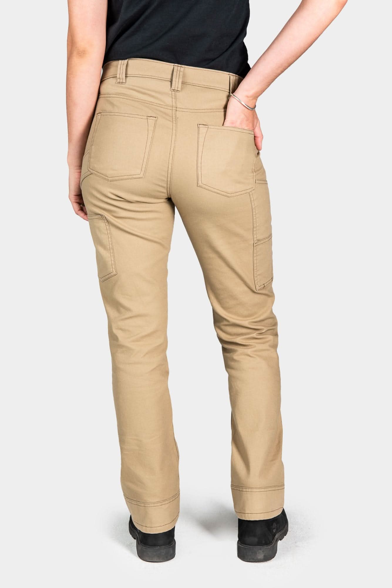 Anna Taskpant in Khaki Canvas – Dovetail Workwear