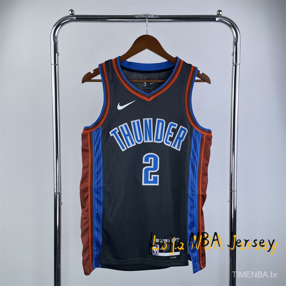Hot Pressed Camiseta Oklahoma City Thunder #2 Shai Gilgeous