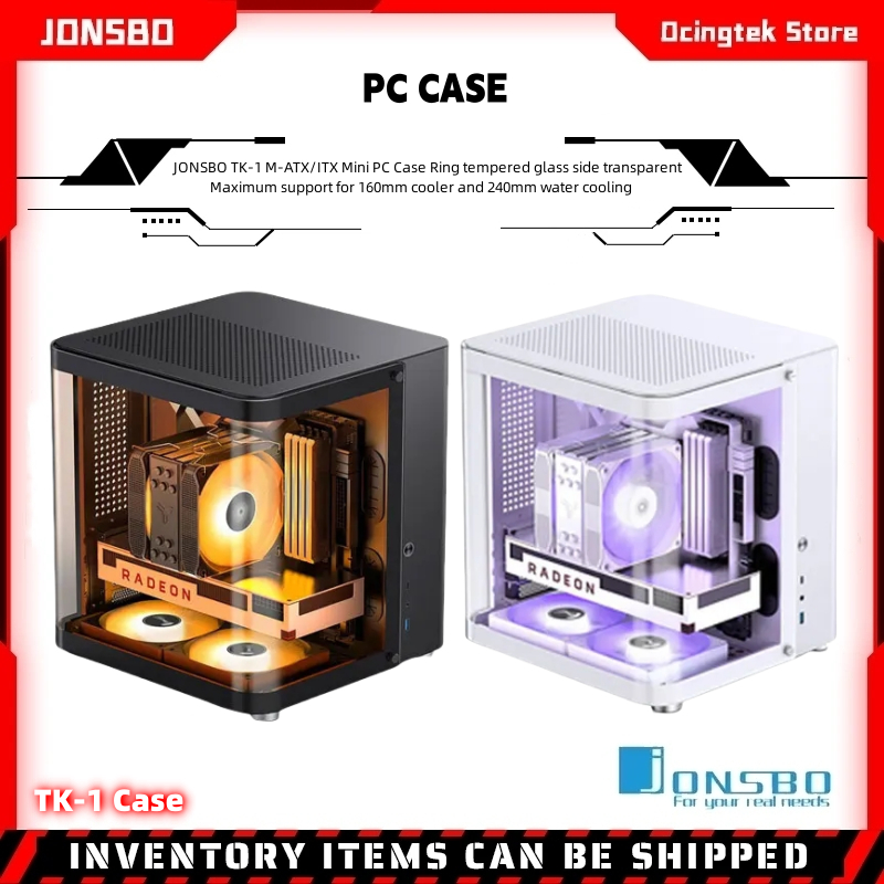 Jonsbo TK-1 M-ATX/ITX แหวนกระจกนิรภัยใส รองรับสูงสุด 160 มม. และ