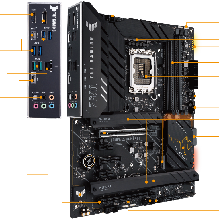 TUF GAMING Z690-PLUS D4 | マザーボード | ASUS JAPAN
