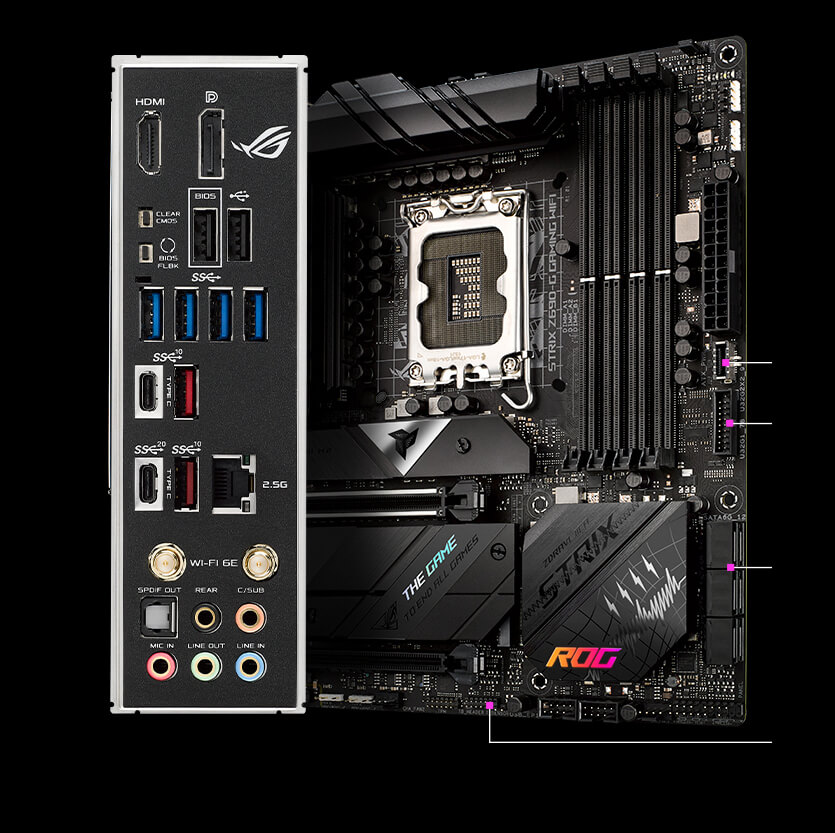 ROG STRIX Z690-G GAMING WIFI | ROG Strix | Gaming Motherboards