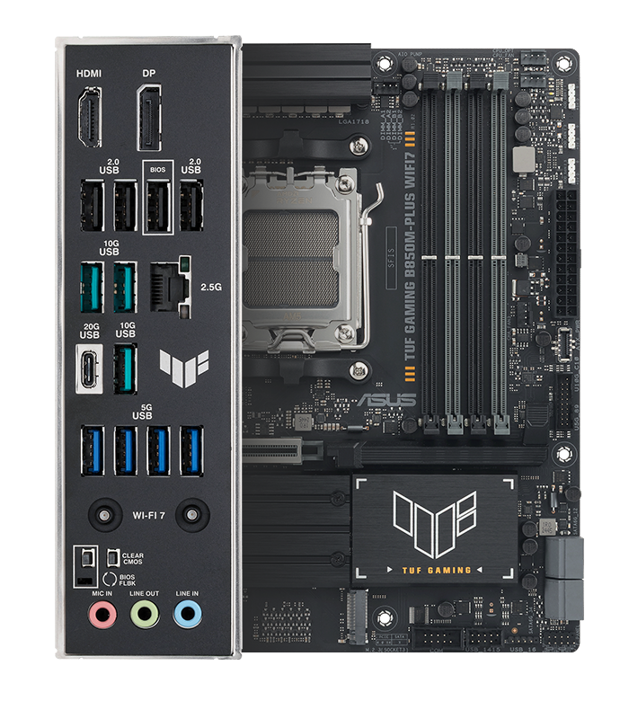 TUF GAMING B850M-PLUS WIFI7｜Motherboards｜ASUS USA