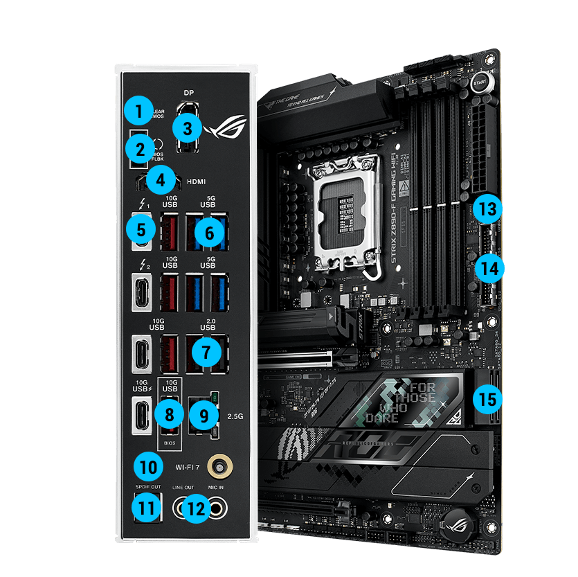 ROG STRIX Z890-F GAMING WIFI | ROG Strix | Gaming Motherboards
