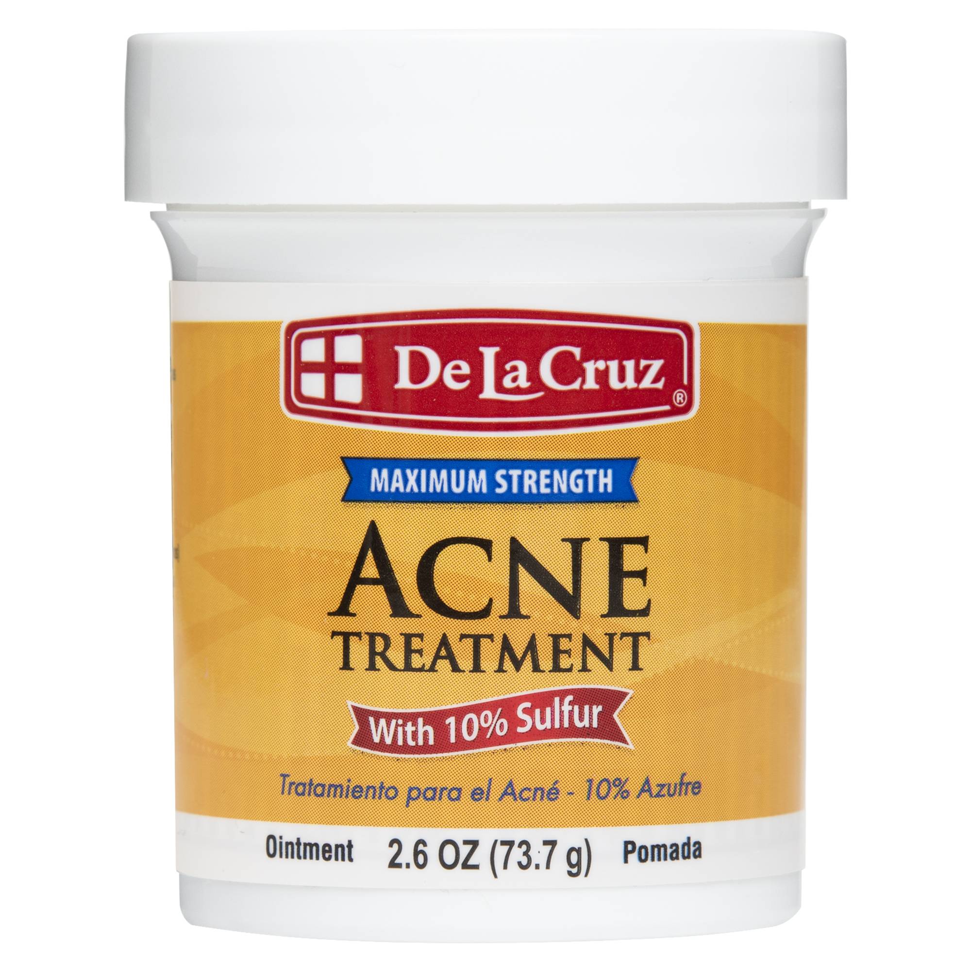 De La Cruz® Acne Treatment Maximum Strength with 10% Sulfur 2.6 OZ