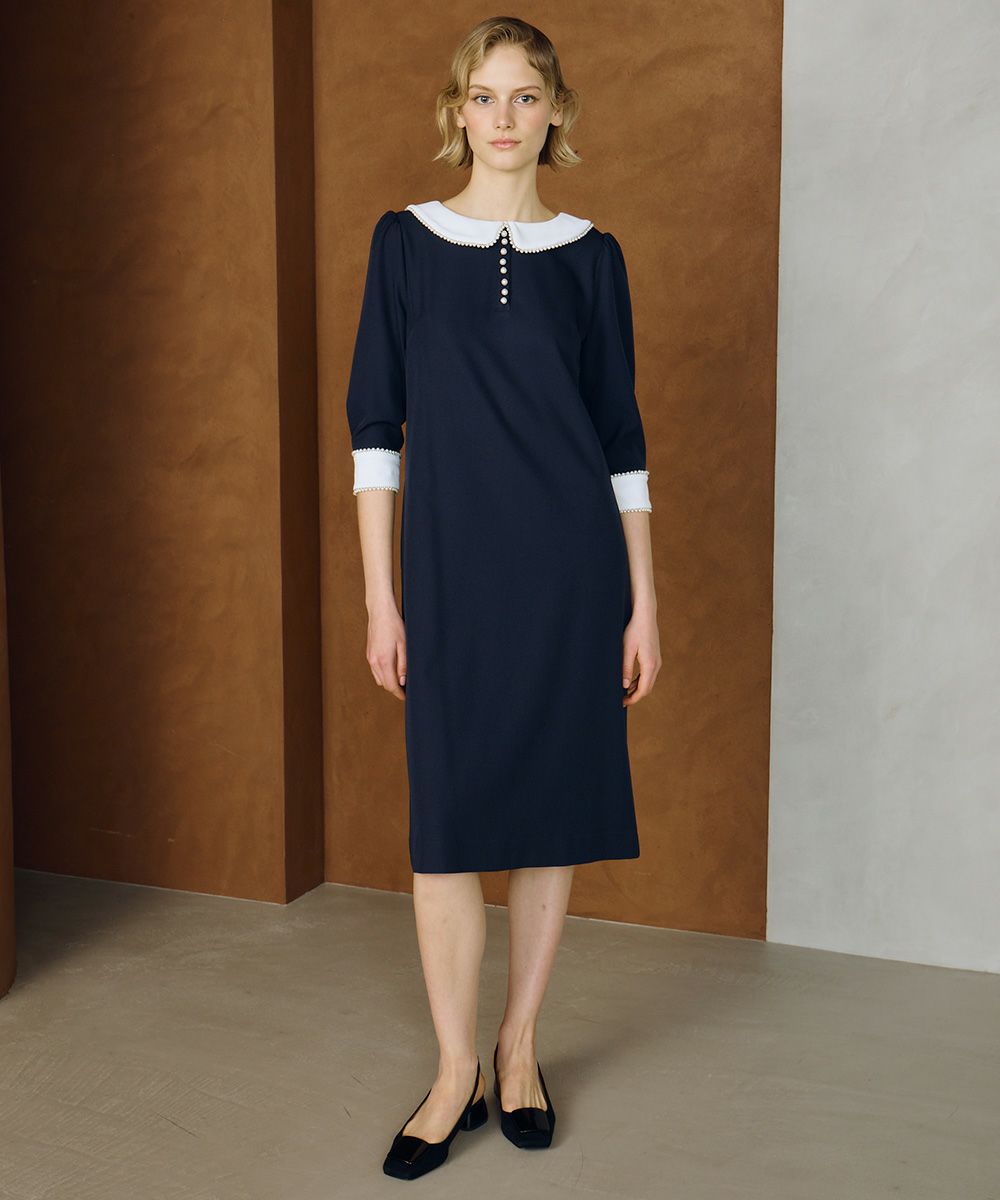 CORCOVADO / Polyester Twill ボートネックドレス CORCOVADO Night