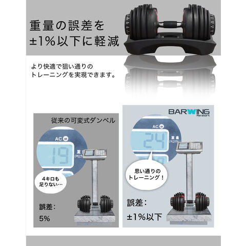 dショッピング |NEWモデル 可変式ダンベル 24kg 2個セット 15段階調節