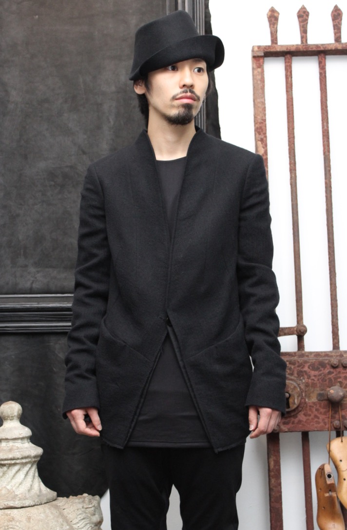 CEDRIC JACQUEMYN. Shawl Collar Suit Jacket. JA59B/ FA163. Black