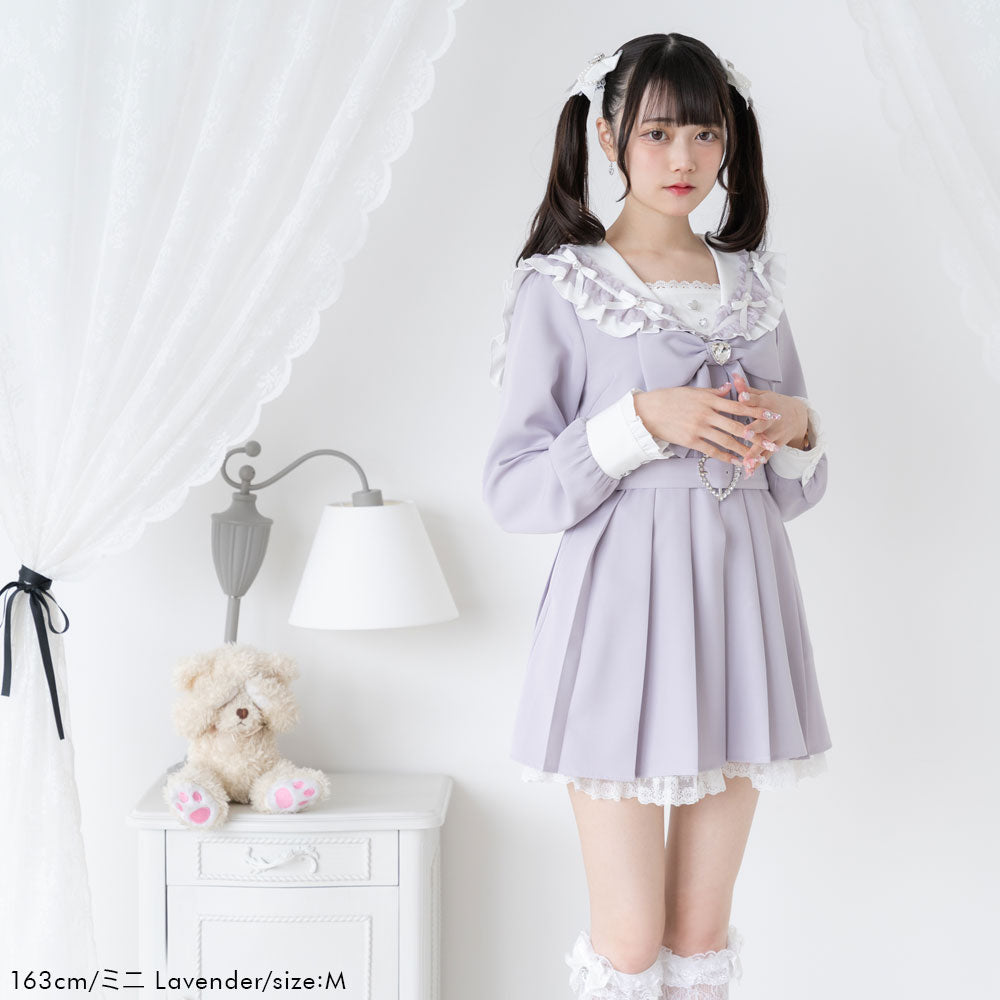 セーラービジューレースフリルワンピース – レディースファッション