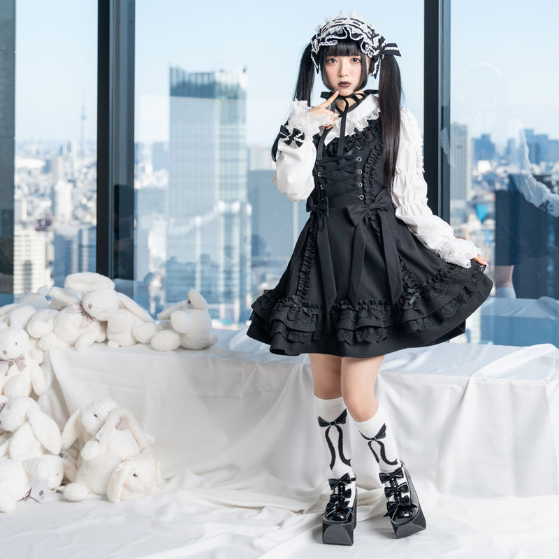 ミルフィーユフリルジャンパースカート mini M-3L – レディース