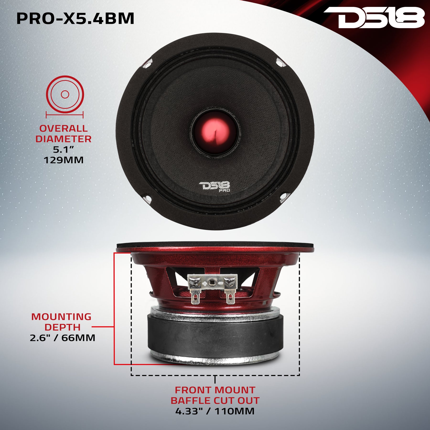 DS18 PRO-X5.4BM 5.25