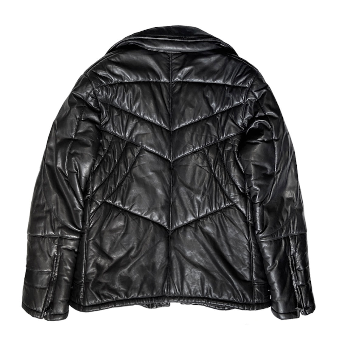 Gucci Fall 1998 Tom Ford Lambskin Leather Quilted Down Puffer