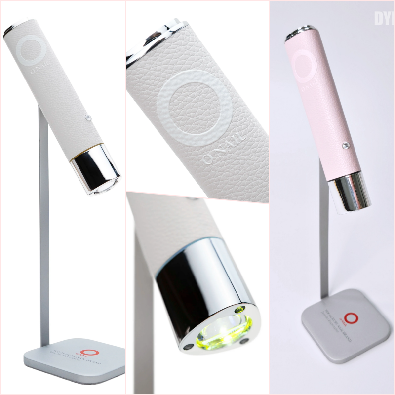 ONAIL AI Handheld UV/LED Nail Lamp (Pink/White) for Flash Curing