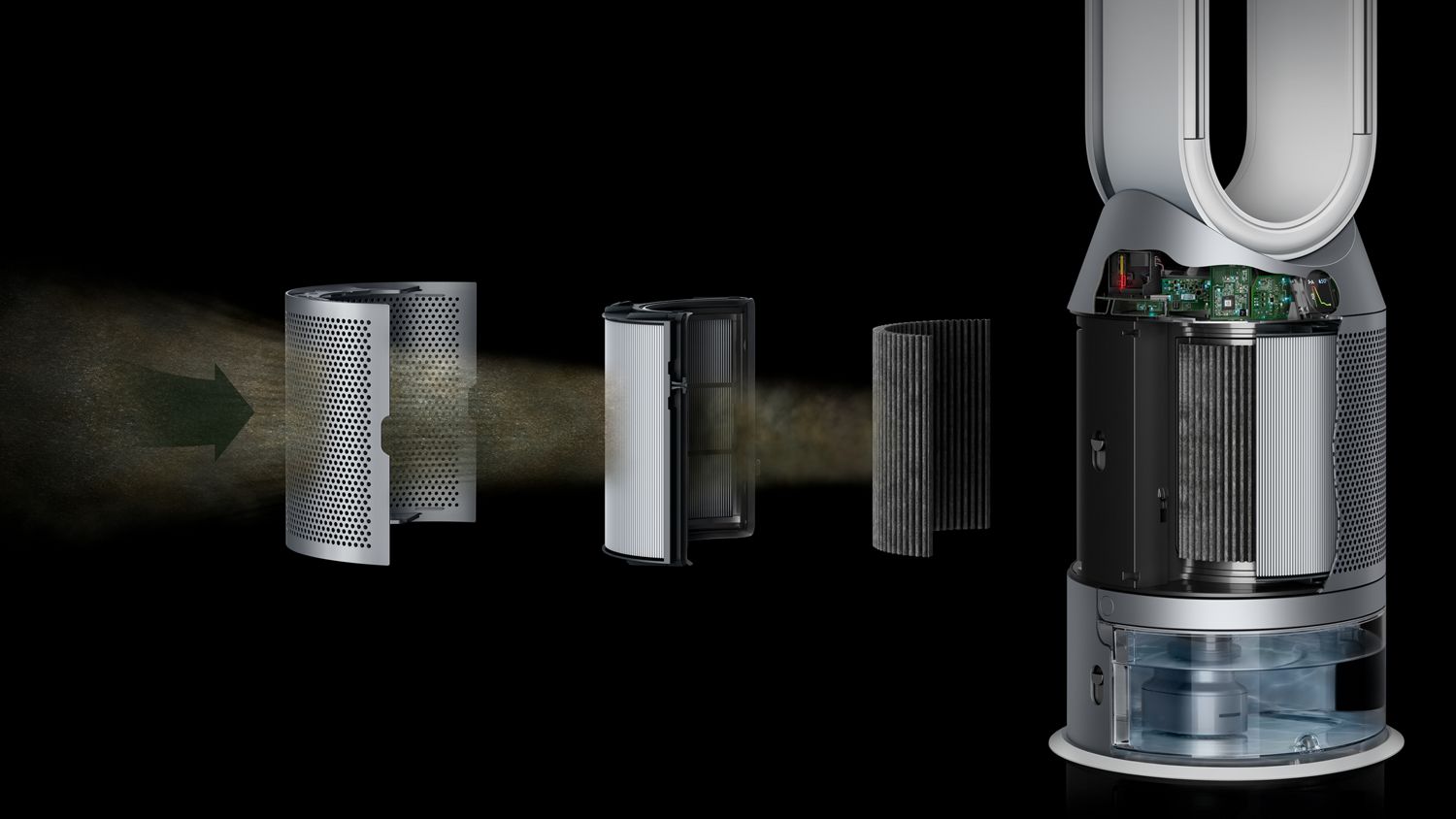Dyson Purifier Humidify+Cool 加湿空気清浄機 ホワイト／シルバー