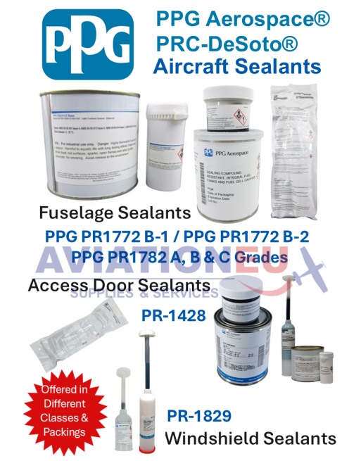 PPG AEROSPACE® Aircraft Fuselage Sealants SKU: PPG-SLNT-FSLG
