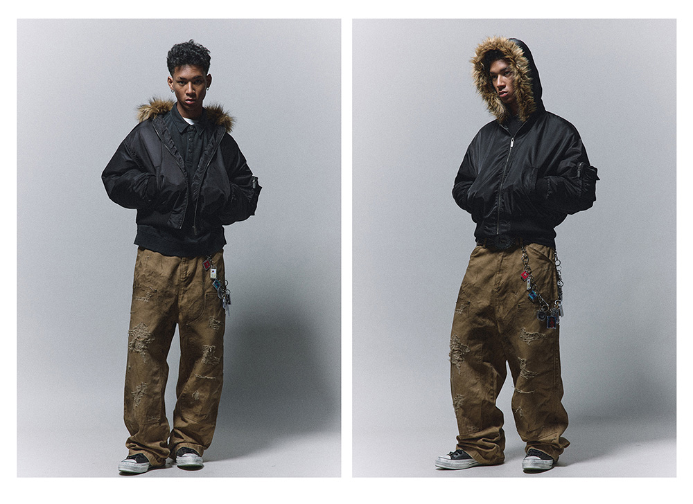 ANTIDOTE] Fur-Lined MA-1 Bomber Jacket | BCAESAR