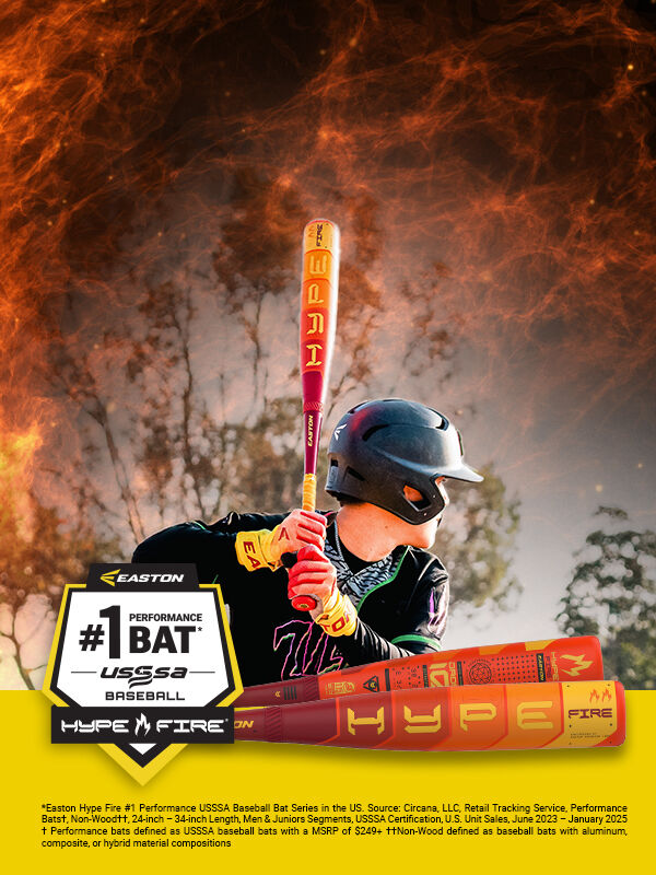 EASTON HYPE FIRE -10, -8, -5 USSSA YOUTH BASEBALL BAT | Easton
