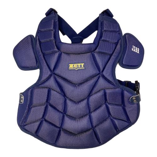 ZETT (ゼット) キャッチャー防具4点セット 軟式野球用 ネイビー ケース