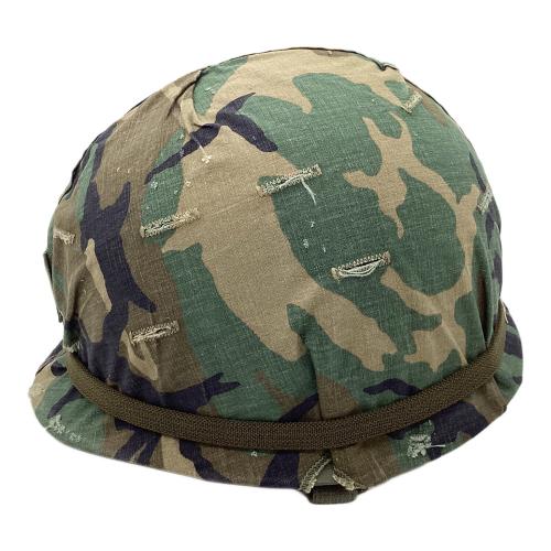 アメリカ軍 ヘルメット 推定ベトナム戦争 二等軍曹ワッペン有 放出品