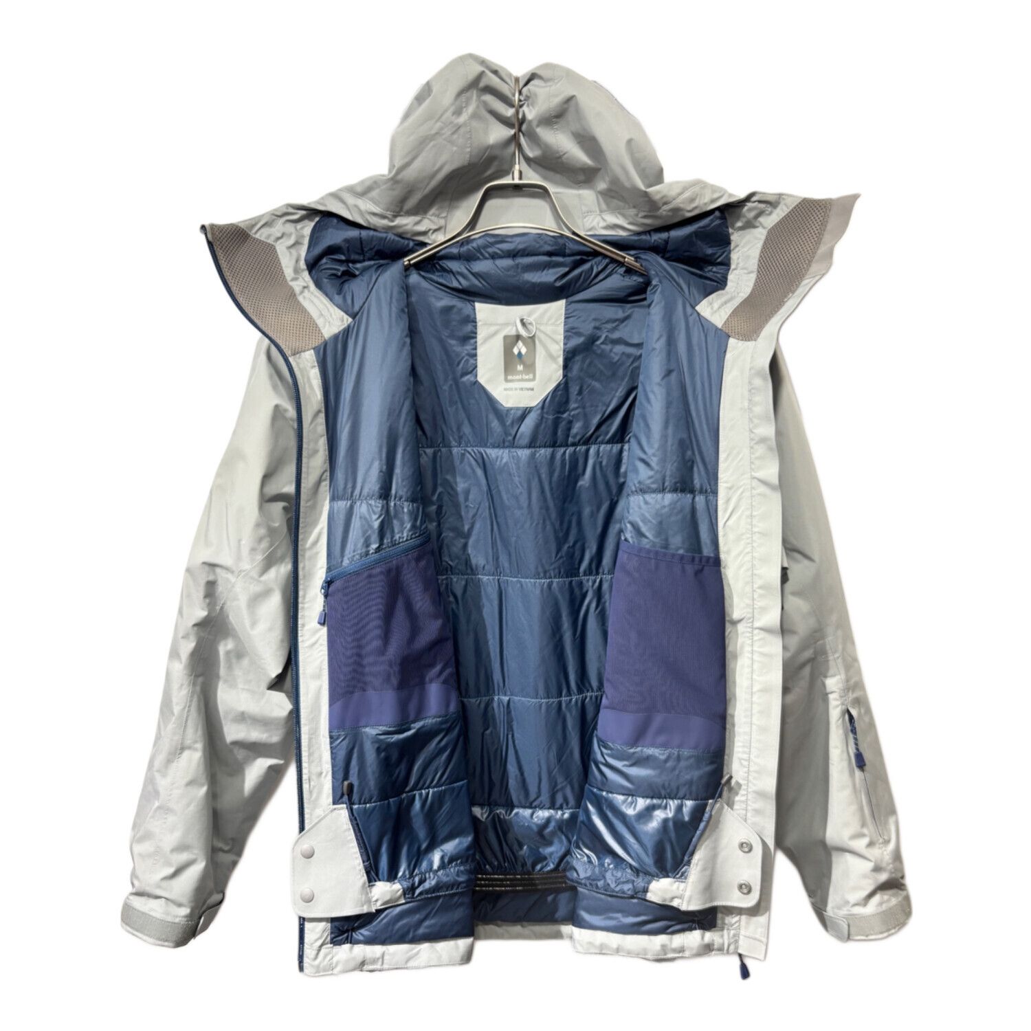mont-bell パウダーホップ パーカ Men's ライトグレー(SV)