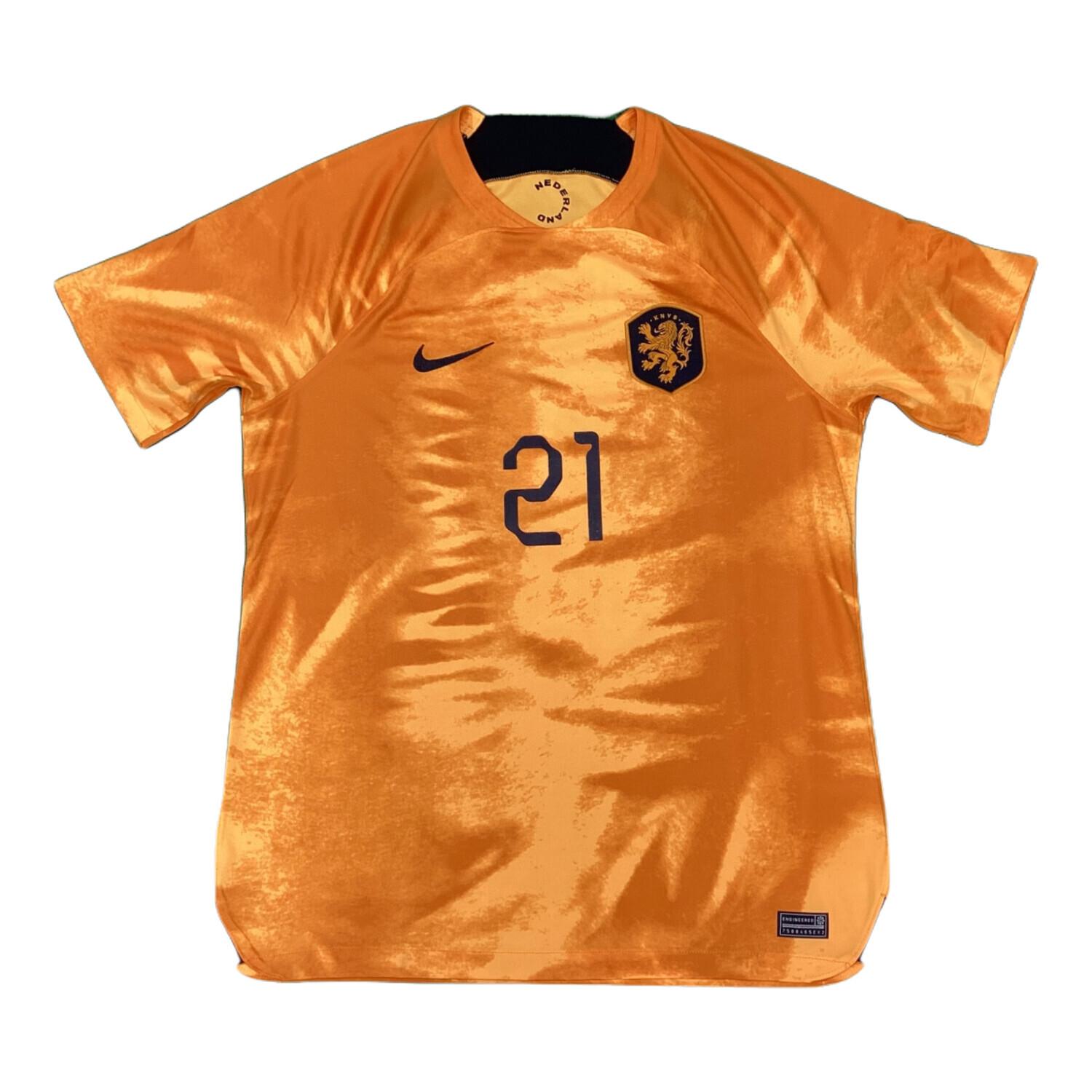 オランダ代表 サッカーユニフォーム SIZE L オレンジ フレンキー・デ