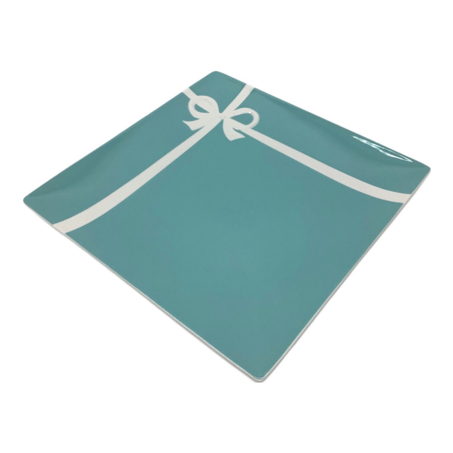 TIFFANY & Co. (ティファニー) スクエアプレート ブルーリボン 25cm