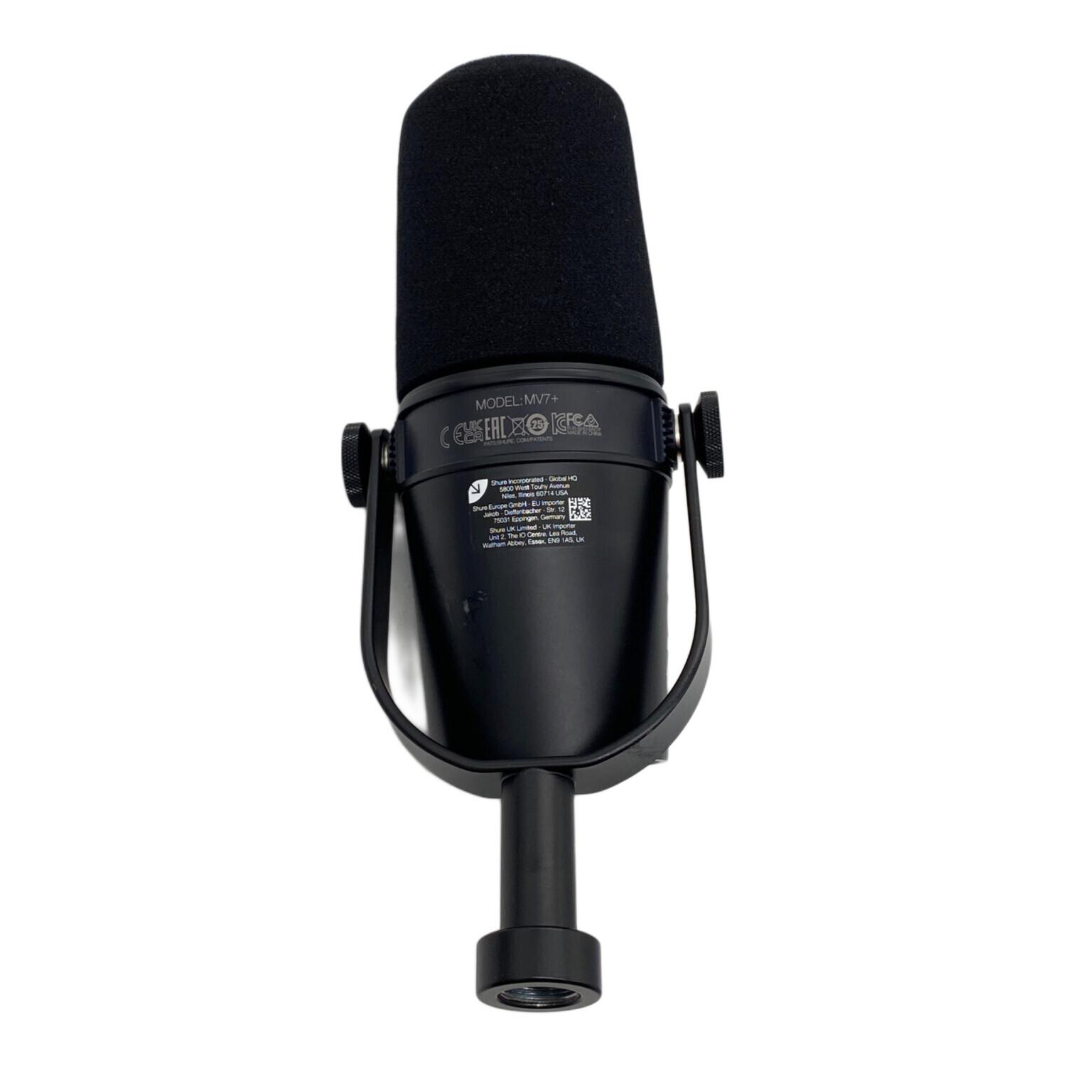 SHURE (シュア) MOTIV MV7+-K-J ダイナミックマイク 動作確認済み