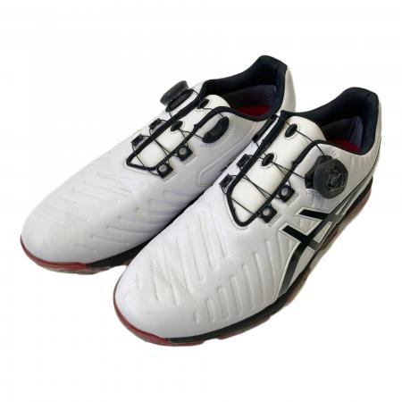 ASICS ゴルフシューズ ホワイト/オレンジ 26cm ASICS ゴルフシューズ