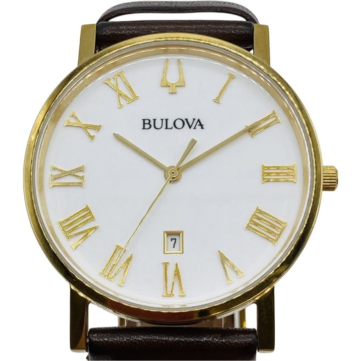 BULOVA ブローバ クォーツ メンズ 腕時計 箱付 97B183 - 中古腕時計