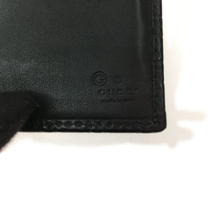 GUCCI グッチ メンズ長財布 マイクログッチシマGG 449396 ブラック