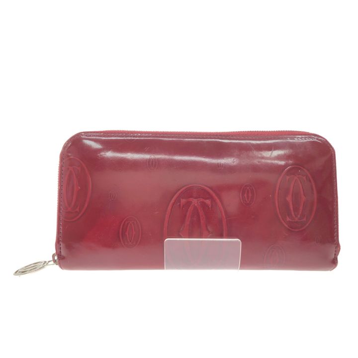 Cartier カルティエ レディース 長財布 ラウンドファスナー ハッピー
