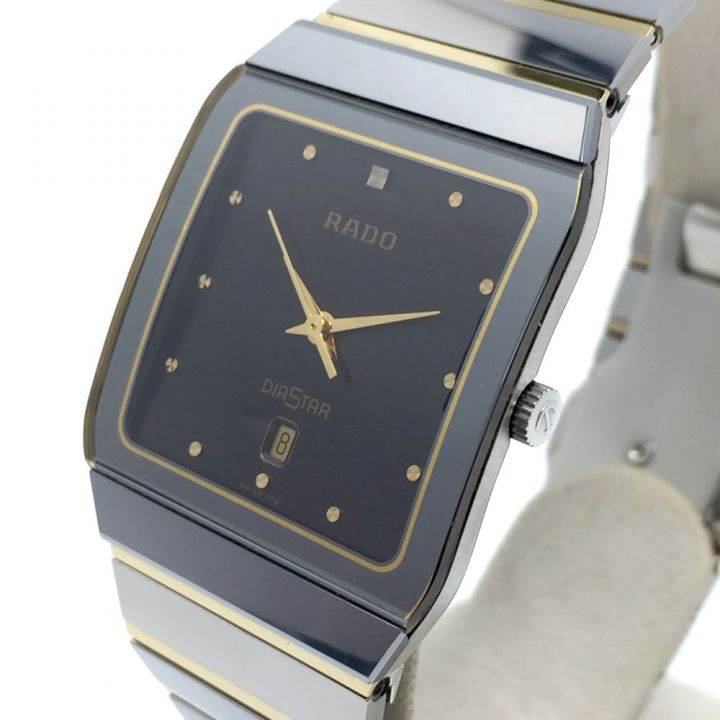 RADO ラドー ダイヤスター デイト 152.0366.3 ブラック クォーツ