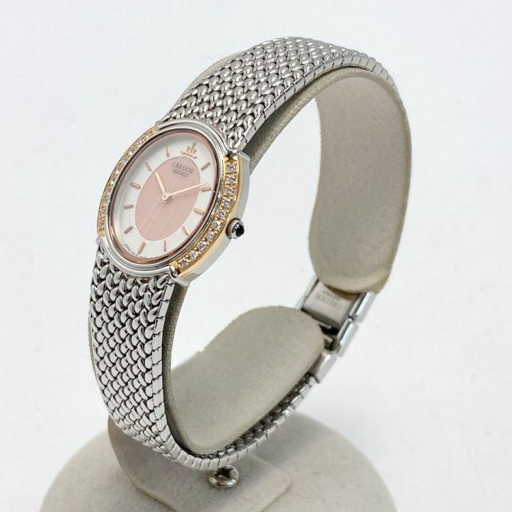 SEIKO セイコー クレドール 18KT+SS ダイヤベゼル GSTE986 / 5A70-3000