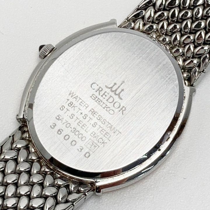 SEIKO セイコー クレドール 18KT+SS ダイヤベゼル GSTE986 / 5A70-3000
