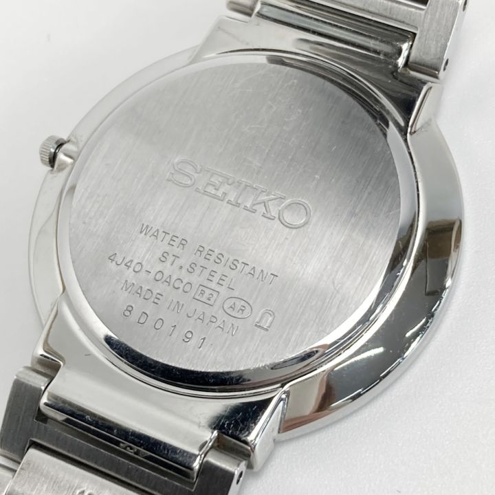 SEIKO セイコー ドルチェ 4J40-0AC0 ホワイト クォーツ メンズ 腕時計