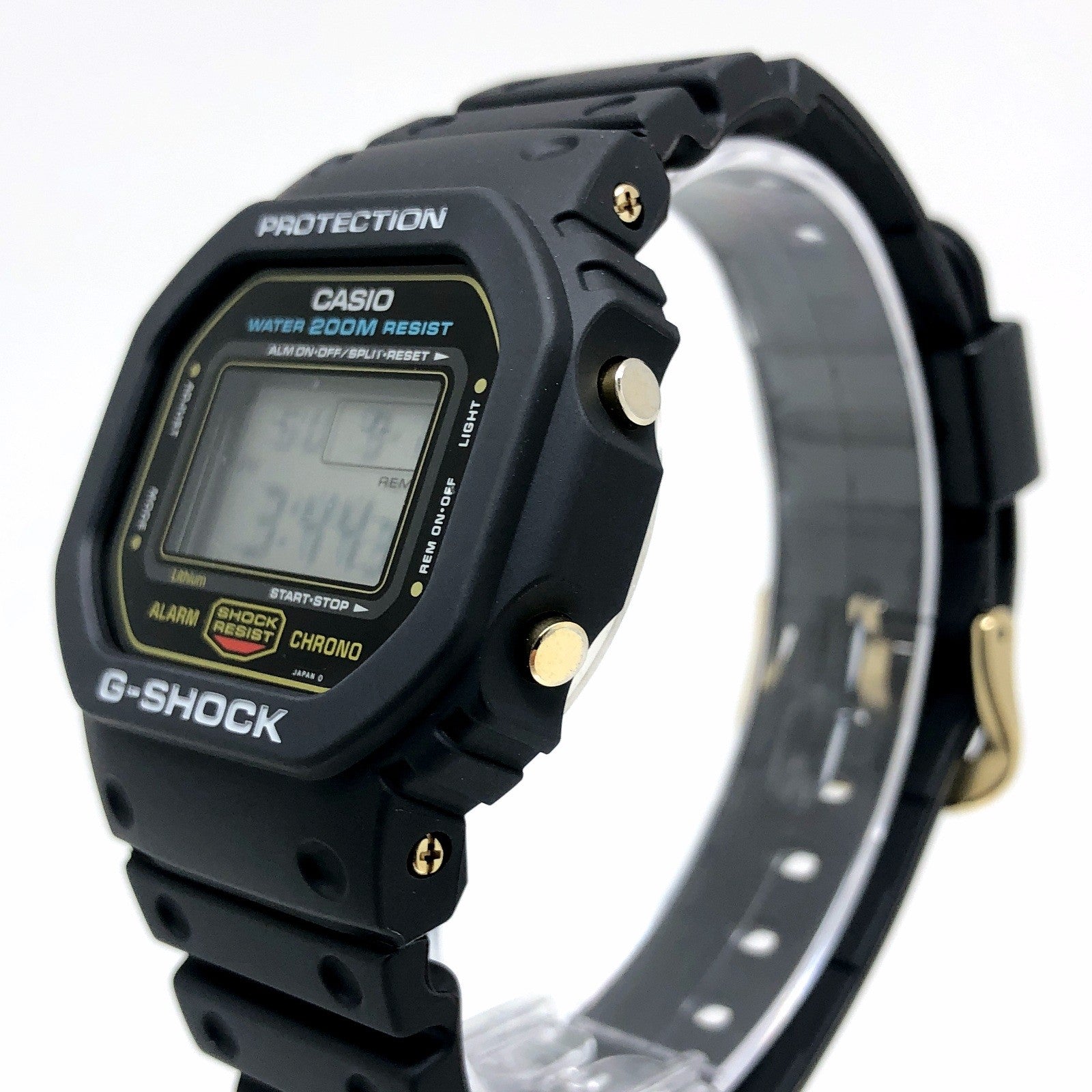 DW-5600C-9V 海外スピード レストア品 ゴールドVer. グリーン豆球 – G