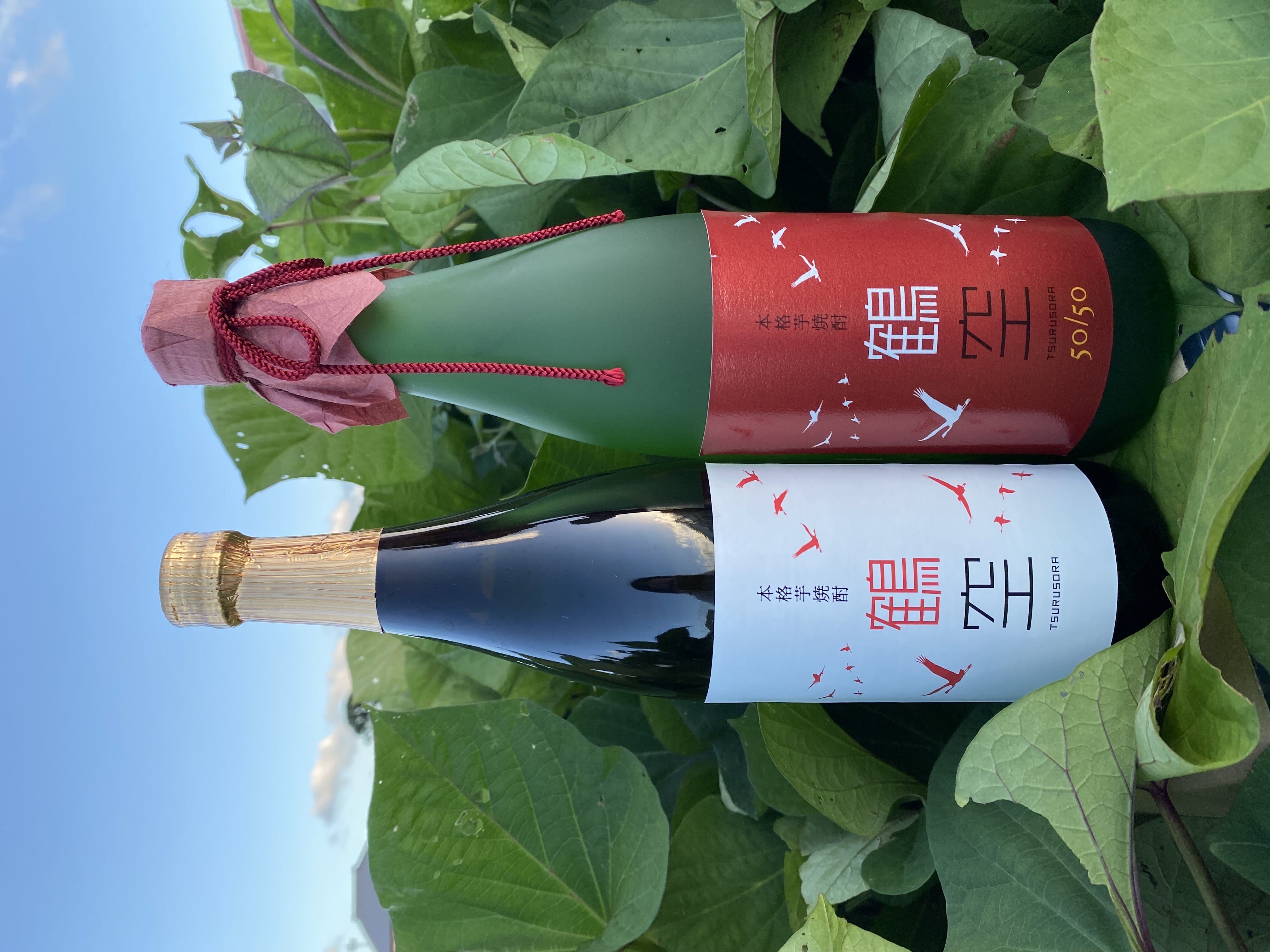 本格芋焼酎「鶴空 ギフトボックスセット」アルコール25度×1本