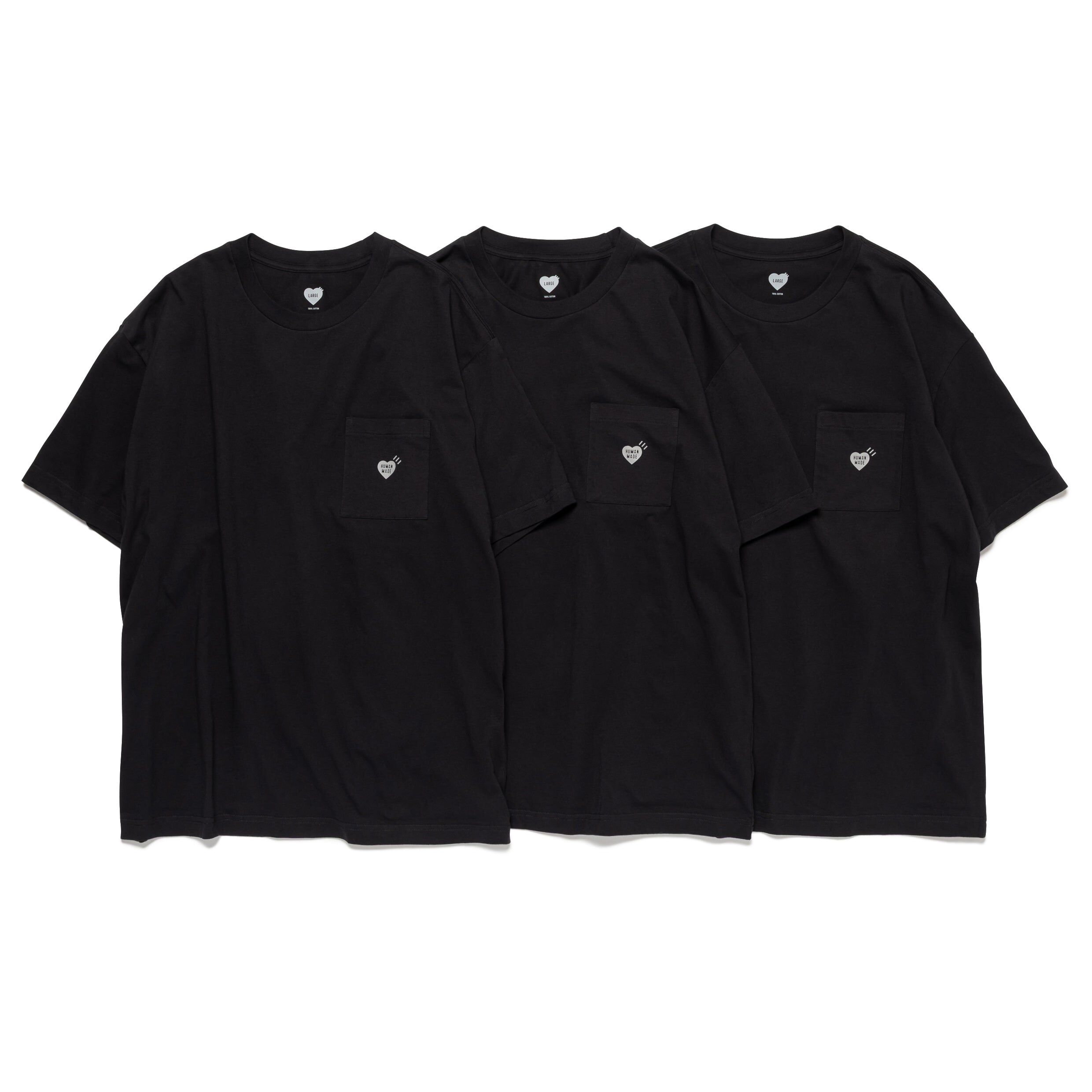 HUMAN MADE 3-PACK POCKET T-SHIRT SET – HUMAN MADE Inc.