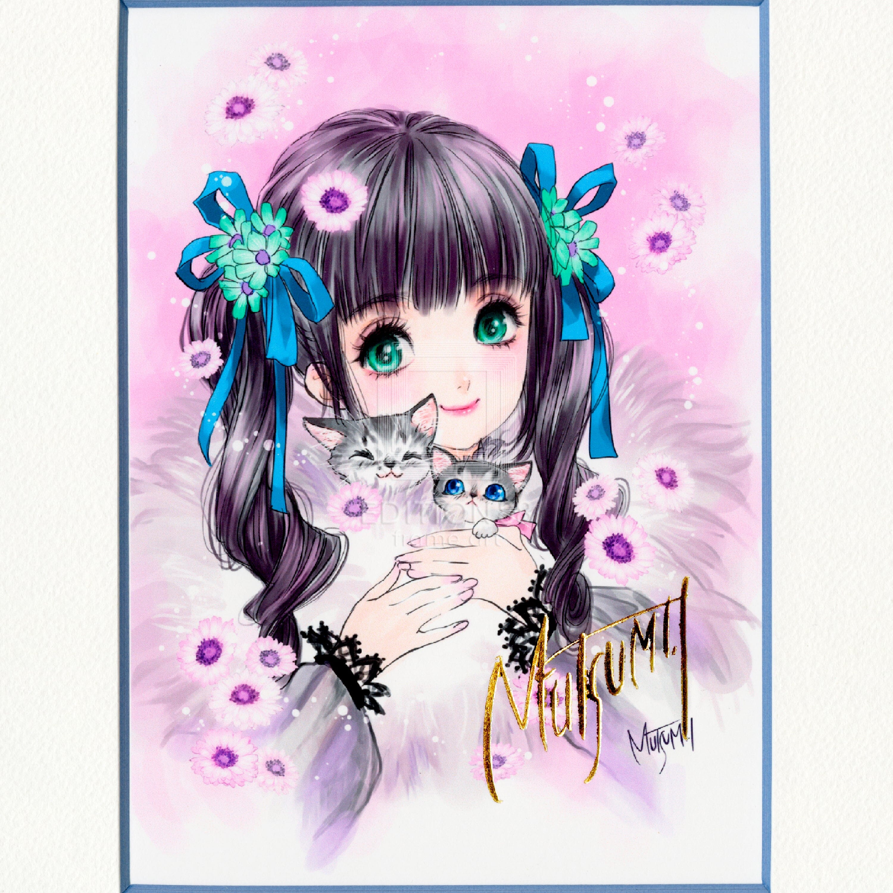 88グラフ ミニ「リボン」/いのまたむつみ（箔押しサイン入り）
