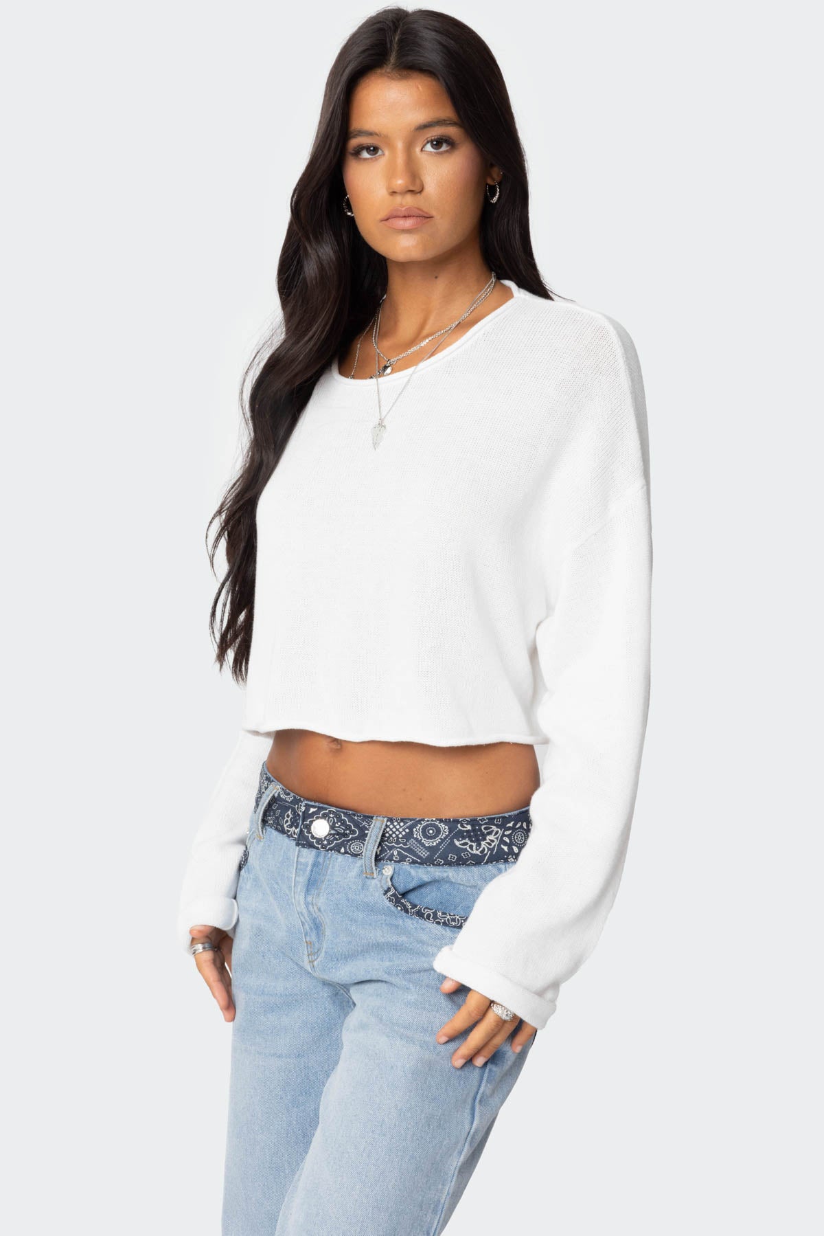 Shyrah Oversized Knit Top – edikted
