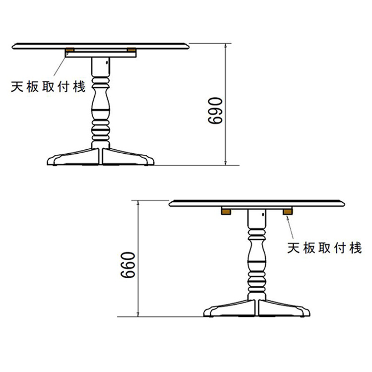 円形ダイニングテーブル 幅100cm コロニアルウォールナット 通販