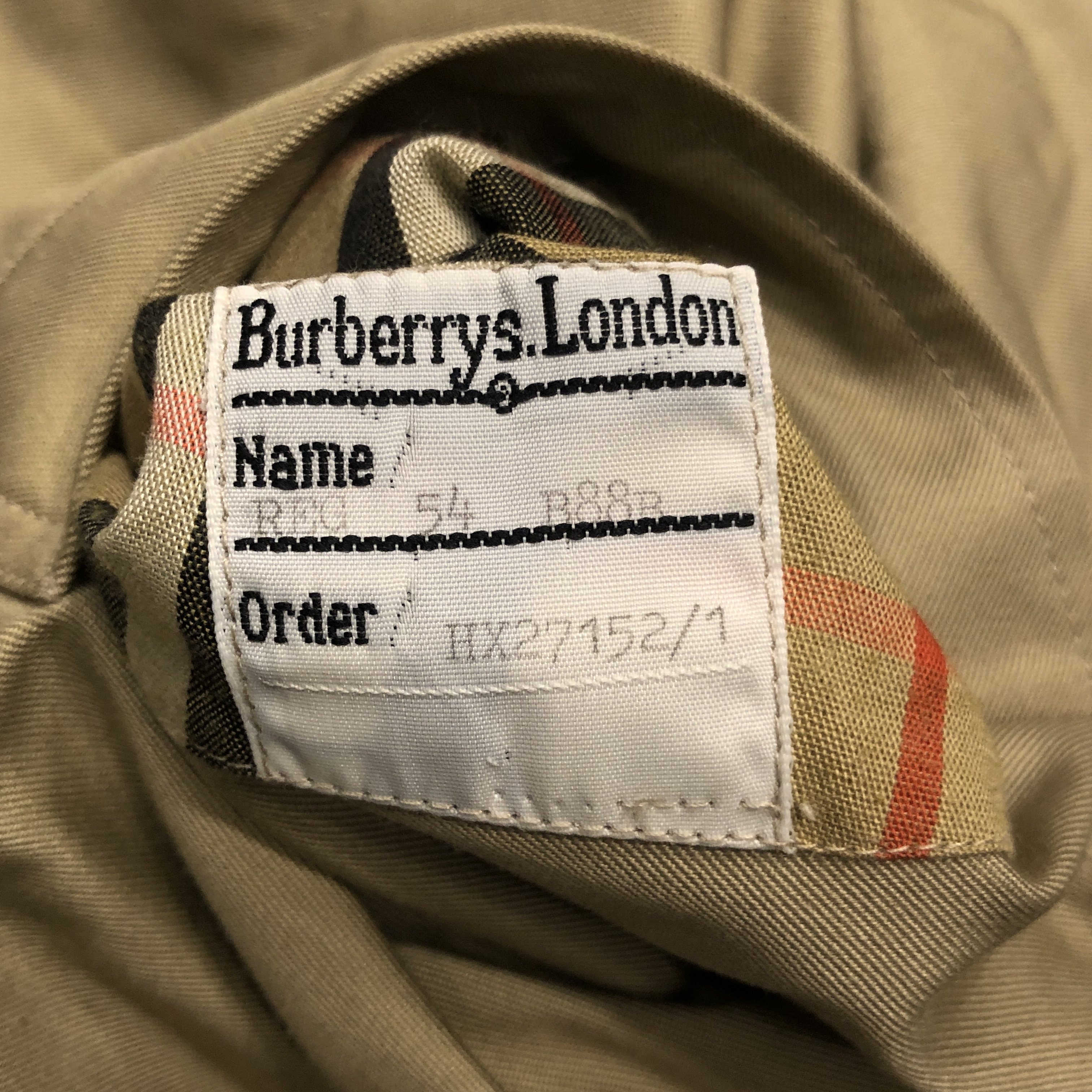 BURBERRY HARRINGTON JACKET MADE IN ENGLAND 1980's｜SAFARI サファリ