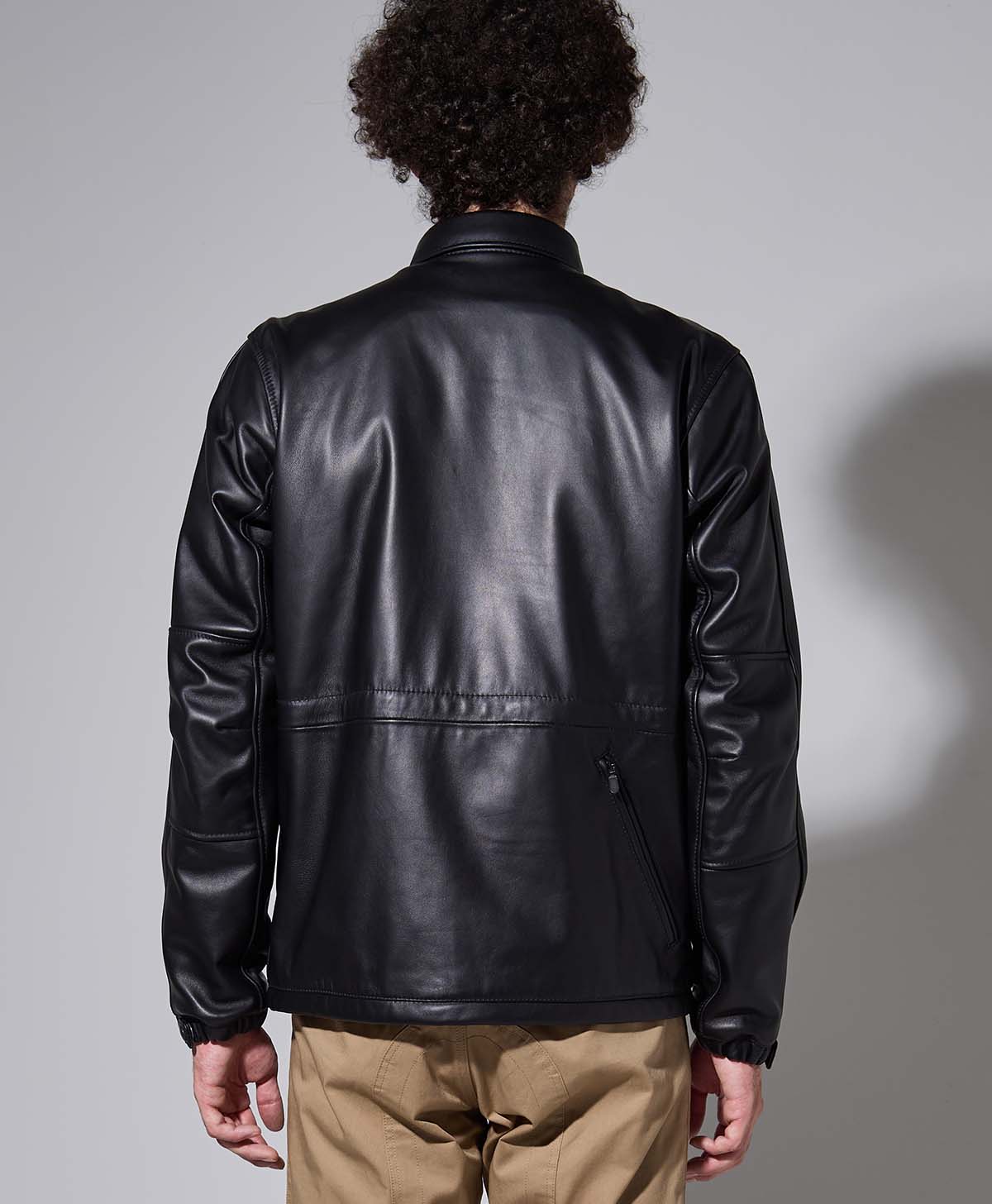 LEATHER COACH JACKET