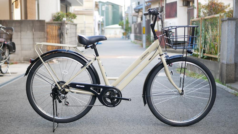 一般自転車】NEW グラウス 6段変速 (マットベージュ) 26インチ