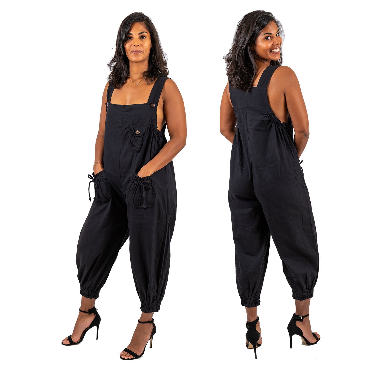 ERiKOKATORi 墨流しcotton harem jumpsuit Brand New】ERiKOKATORi
