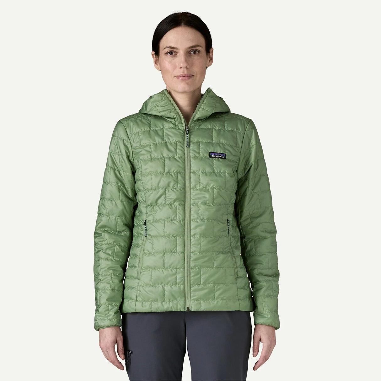 Patagonia Women's Nano Puff® Hoody - Ellwood Green – EOS Surf Shop