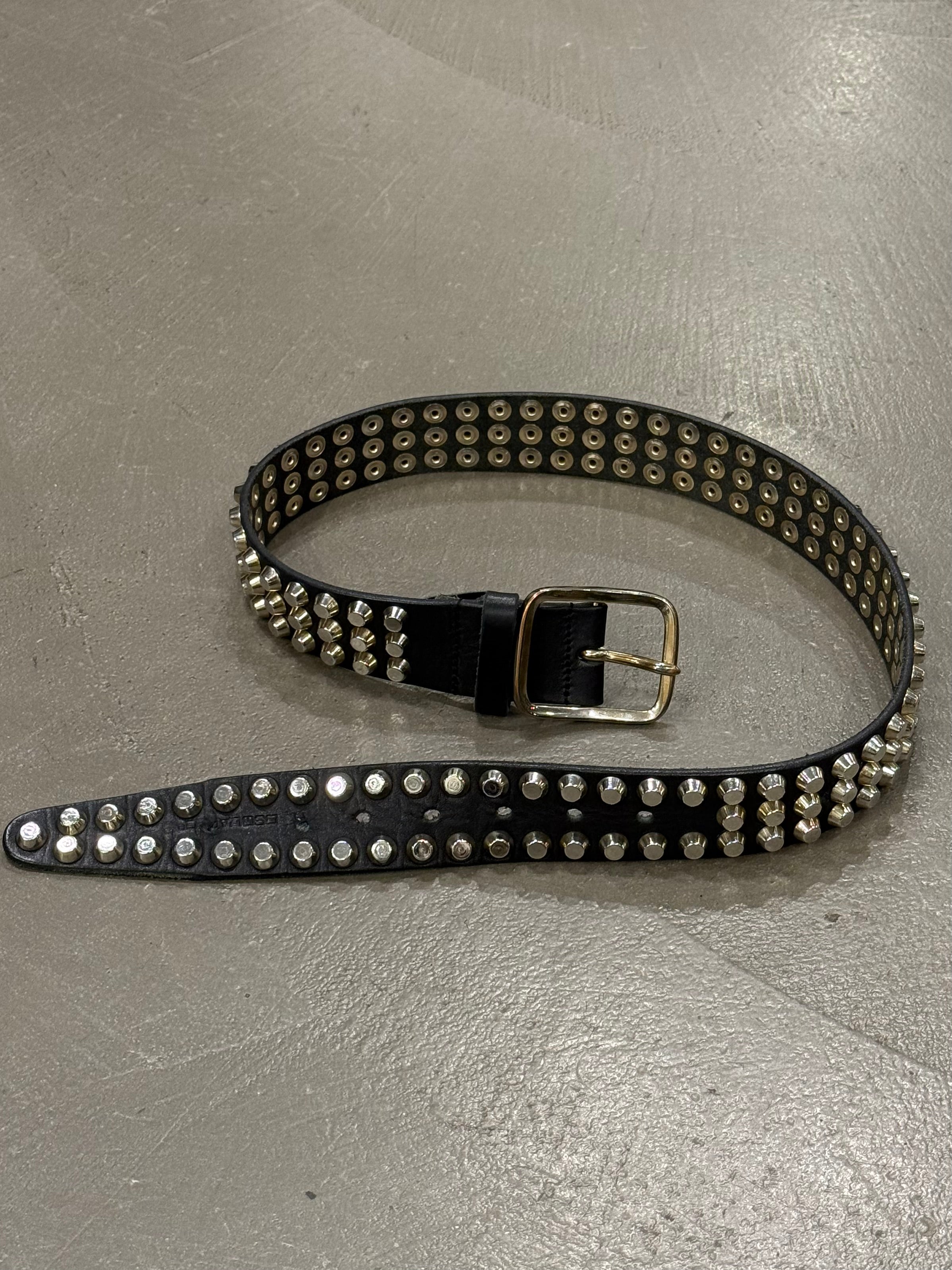 2000s Dsquared2 studded leather belt